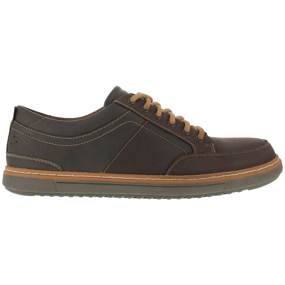 Florsheim Work Gridley Ox Composite Toe Work Shoes - Mens Brown Side View