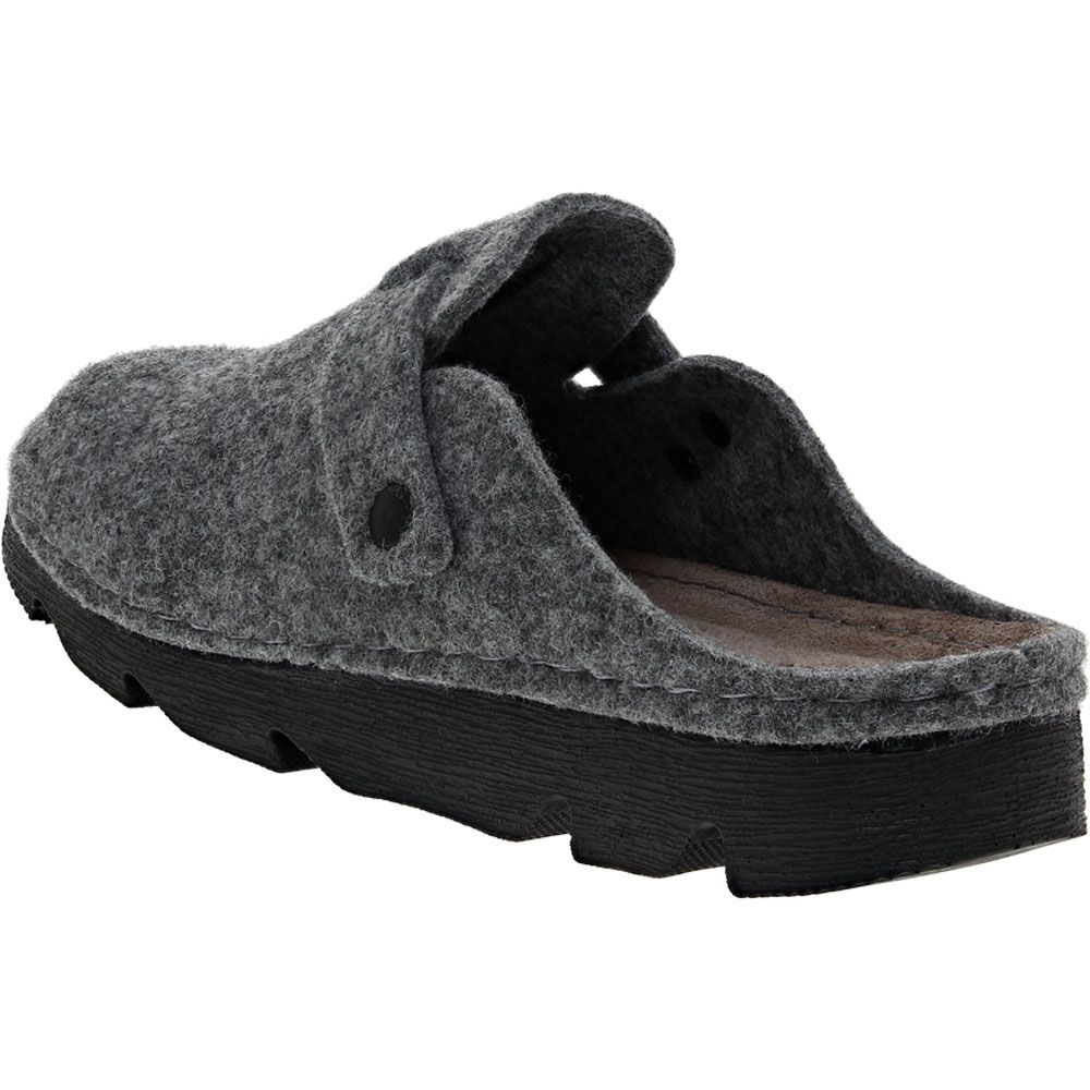 Flexus Clogger Clogs Casual Shoes - Womens Grey Back View