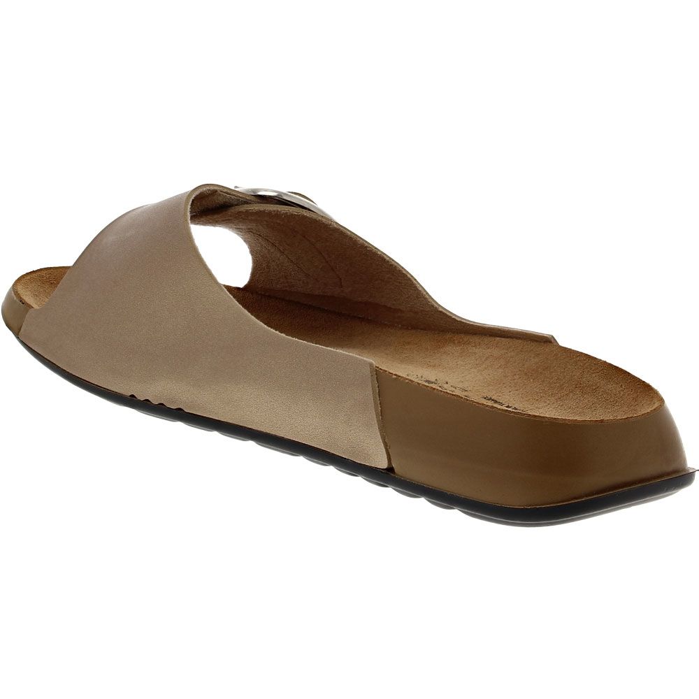 Flexus Gateway Slide Sandals - Womens Gold Back View