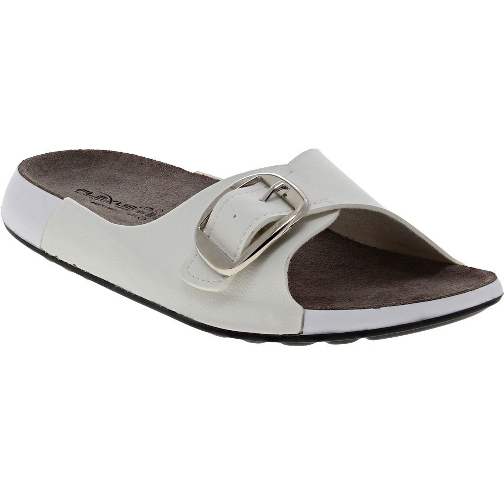 Flexus Gateway Slide Sandals - Womens White