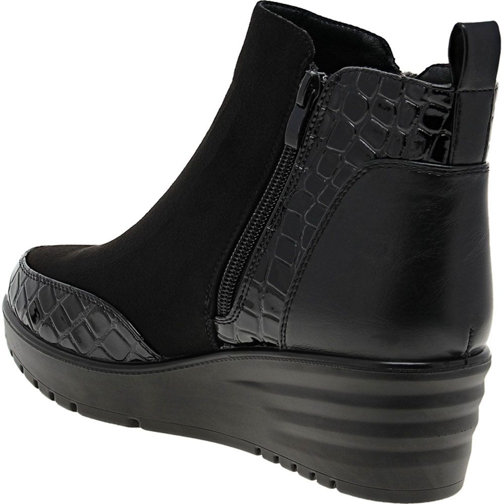 Flexus Kimberlyann Ankle Boots - Womens Black Back View
