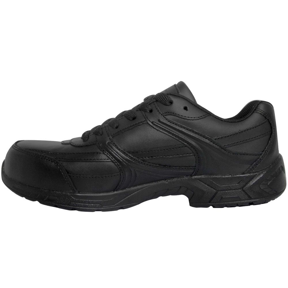 Genuine Grip 1011 Safety Toe Work Shoes - Mens Black Back View