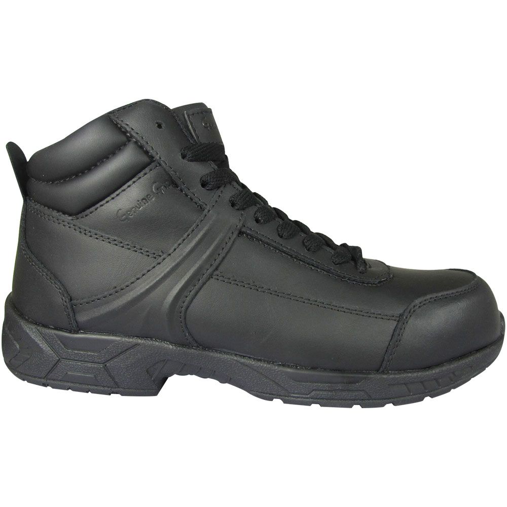 Genuine Grip 1021 Safety Toe Work Boots - Mens Black Side View