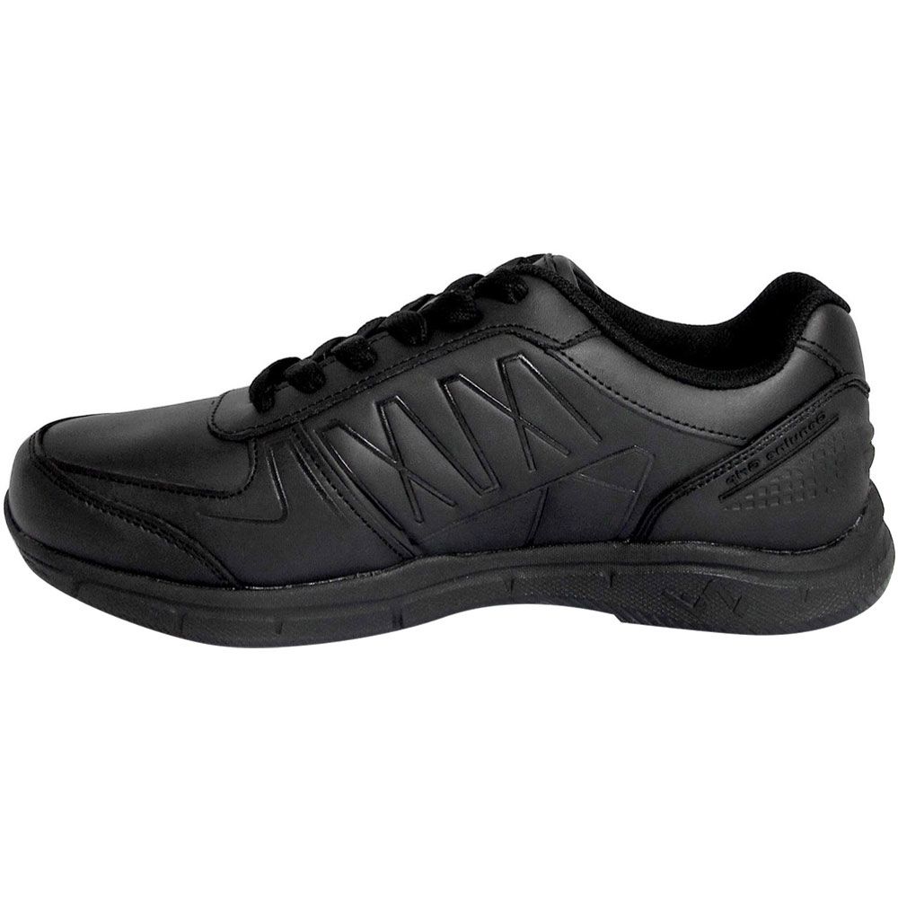 Genuine Grip 1600 Non-Safety Toe Work Shoes - Mens Black Back View