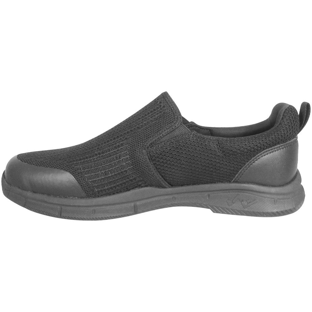 Genuine Grip 1700 Non-Safety Toe Work Shoes - Mens Black Back View