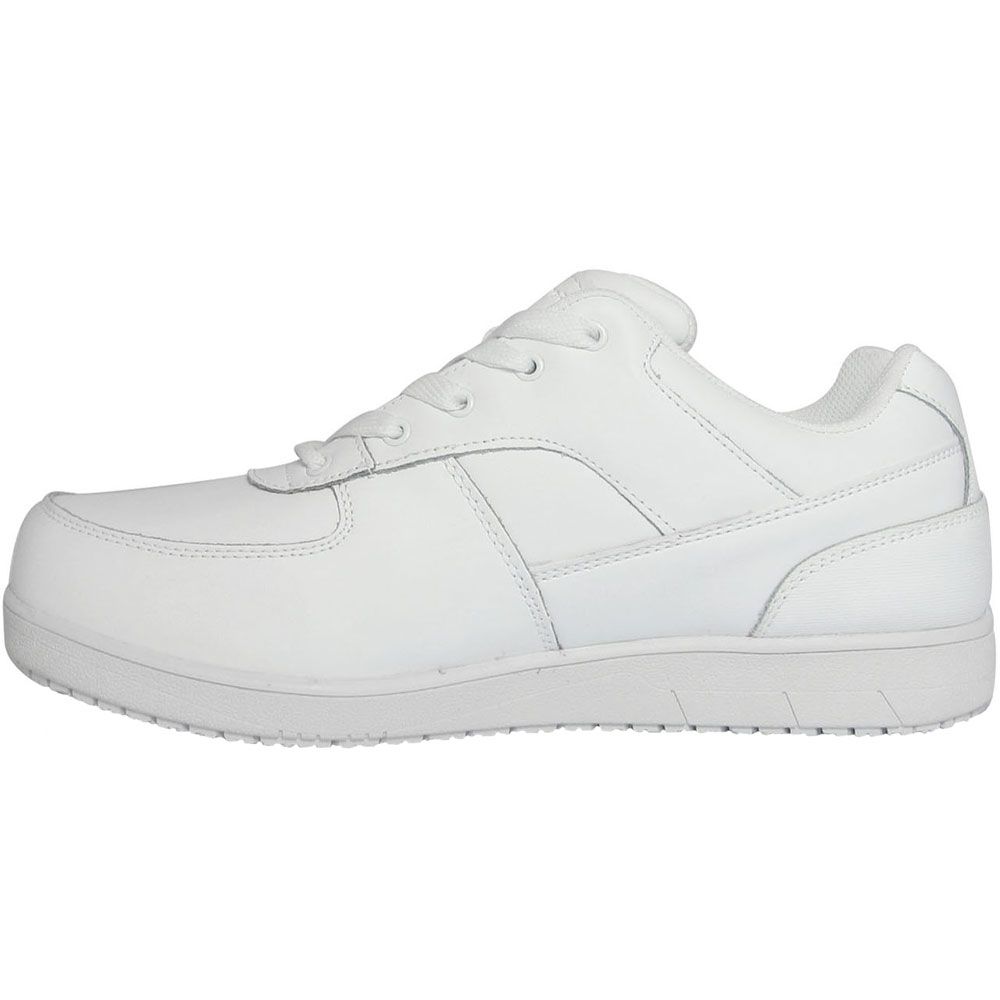 Genuine Grip 2015 Non-Safety Toe Work Shoes - Mens White Back View