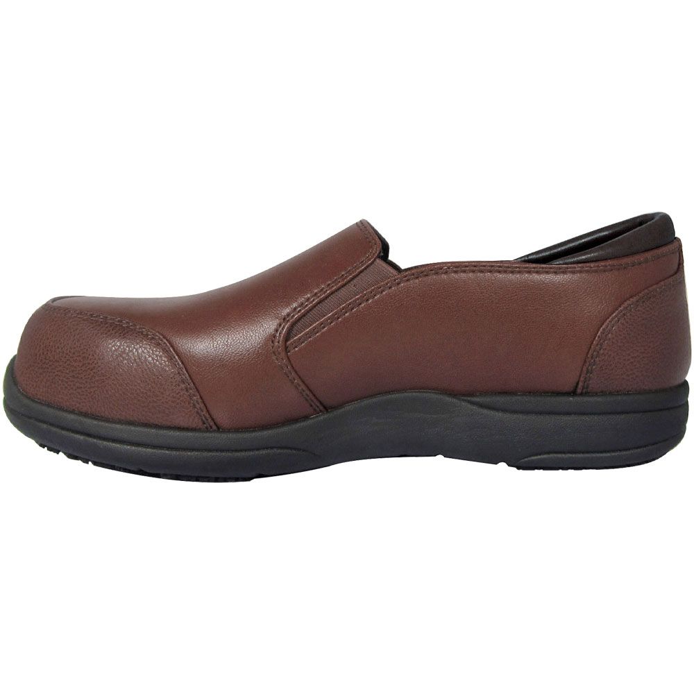 Genuine Grip 352 Composite Toe Work Shoes - Womens Chocolate Back View