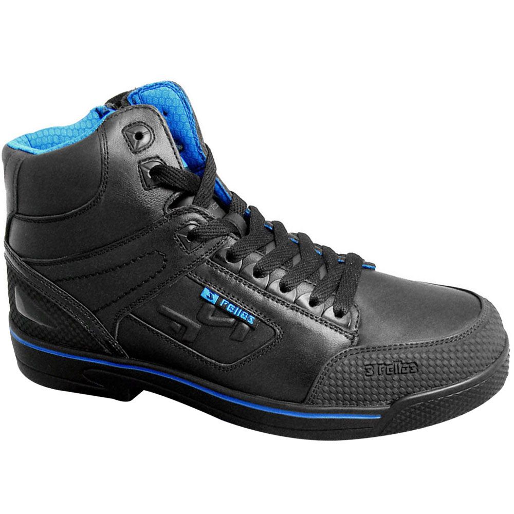 Genuine Grip 5010 Stealth Composite Toe Work Shoes - Mens Black Side View
