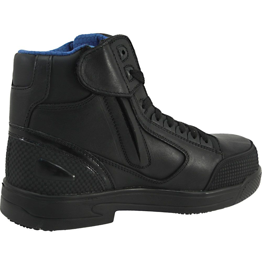 Genuine Grip 5010 Stealth Composite Toe Work Shoes - Mens Black Back View