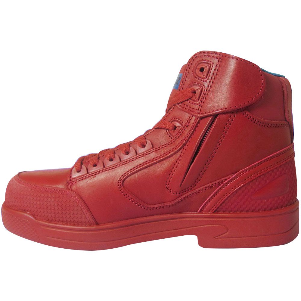 Genuine Grip 5013 Composite Toe Work Shoes - Mens Red Back View