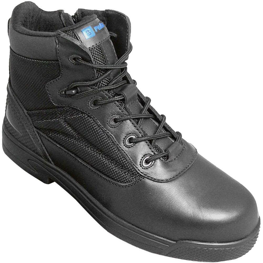 Genuine Grip Ath Hi Top Zip Composite Toe Work Boots - Mens Black