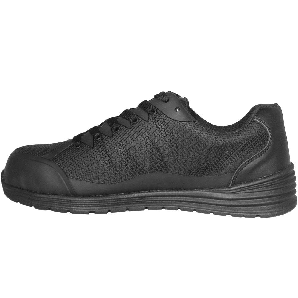 Genuine Grip 5170 Fangs Sd Ct Pr Composite Toe Work Shoes - Mens Black Back View