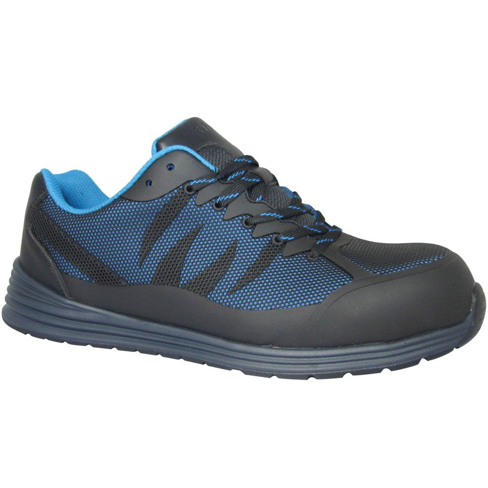 Genuine Grip 5171 Fangs Sd Ct Pr Composite Toe Work Shoes - Mens Black Blue