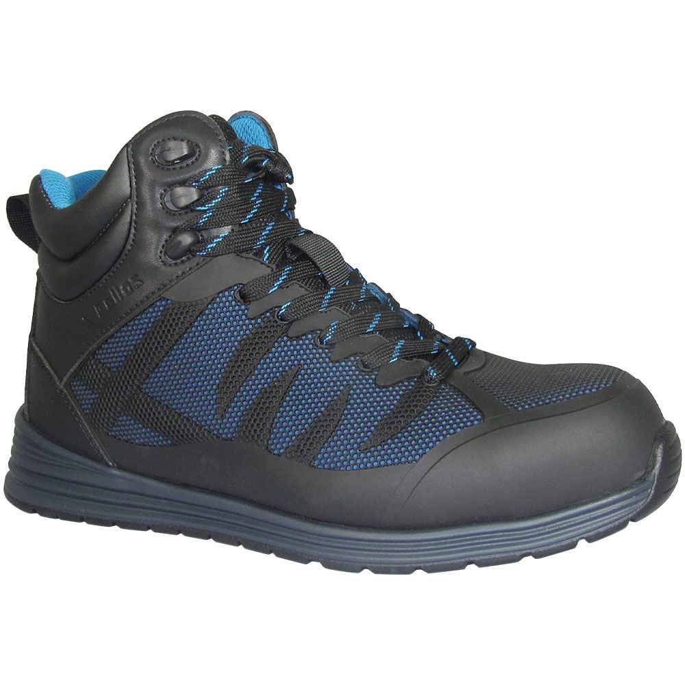 Genuine Grip 5181 Fangs 6" Composite Toe Work Shoes - Mens Black Blue