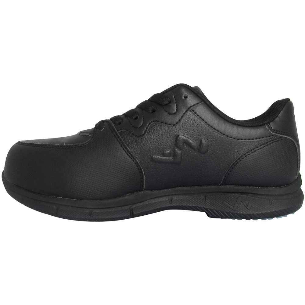 Genuine Grip Athletic Composite Toe Work Shoes - Womens Black Back View