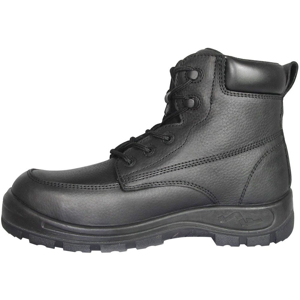 Genuine Grip 6090 Mercury Black Composite Toe Work Boots - Mens Black Back View