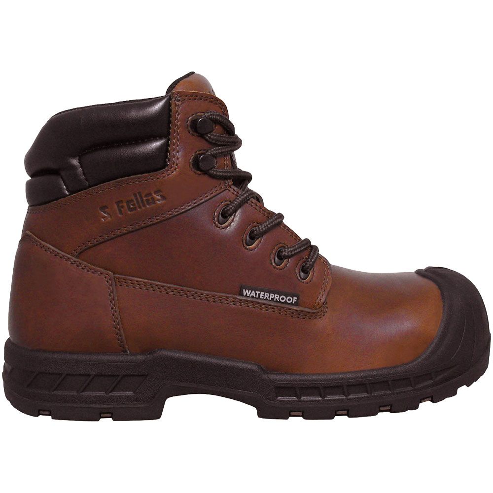 Genuine Grip 6100 Composite Toe Work Boots - Mens Brown Side View
