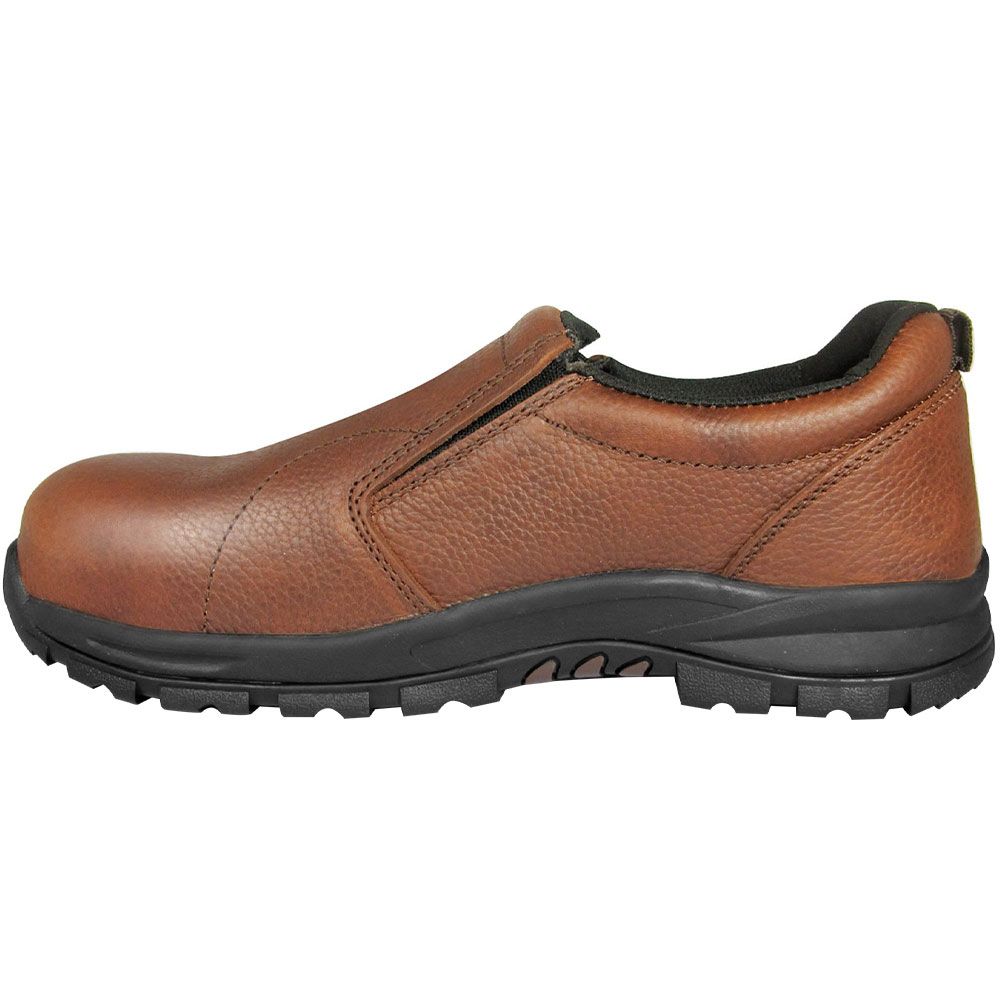 Genuine Grip 621 Bearcat Ct Ox Composite Toe Work Shoes - Womens Brown Back View