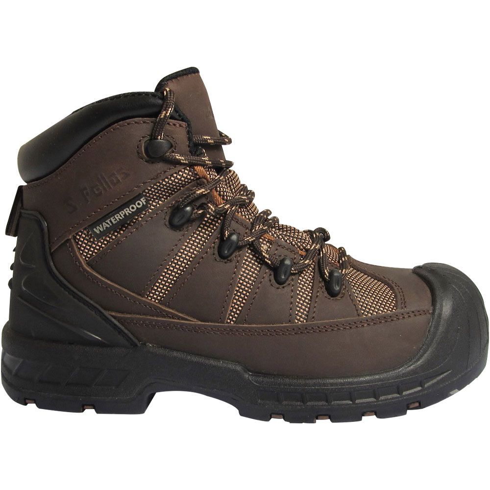 Genuine Grip 6300 Composite Toe Work Boots - Mens Brown Side View