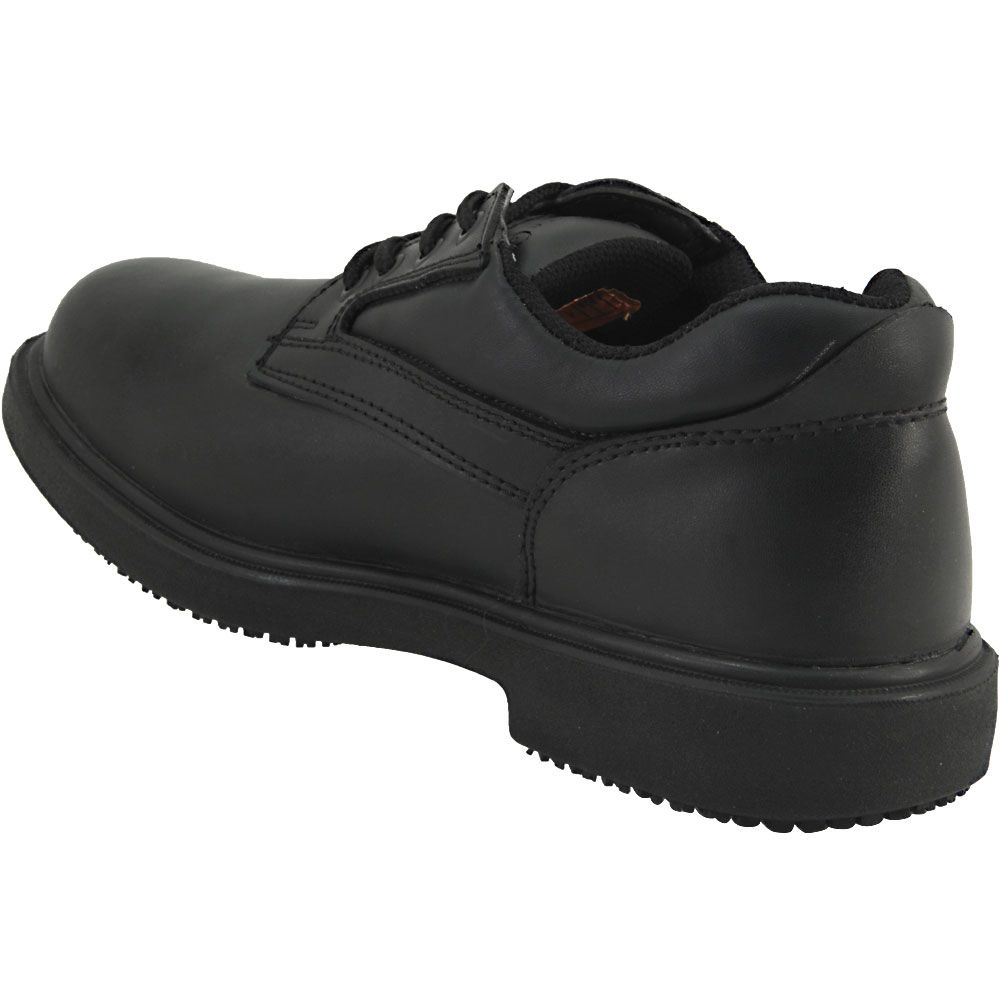 Genuine Grip 7100 Non-Safety Toe Work Shoes - Mens Black Back View