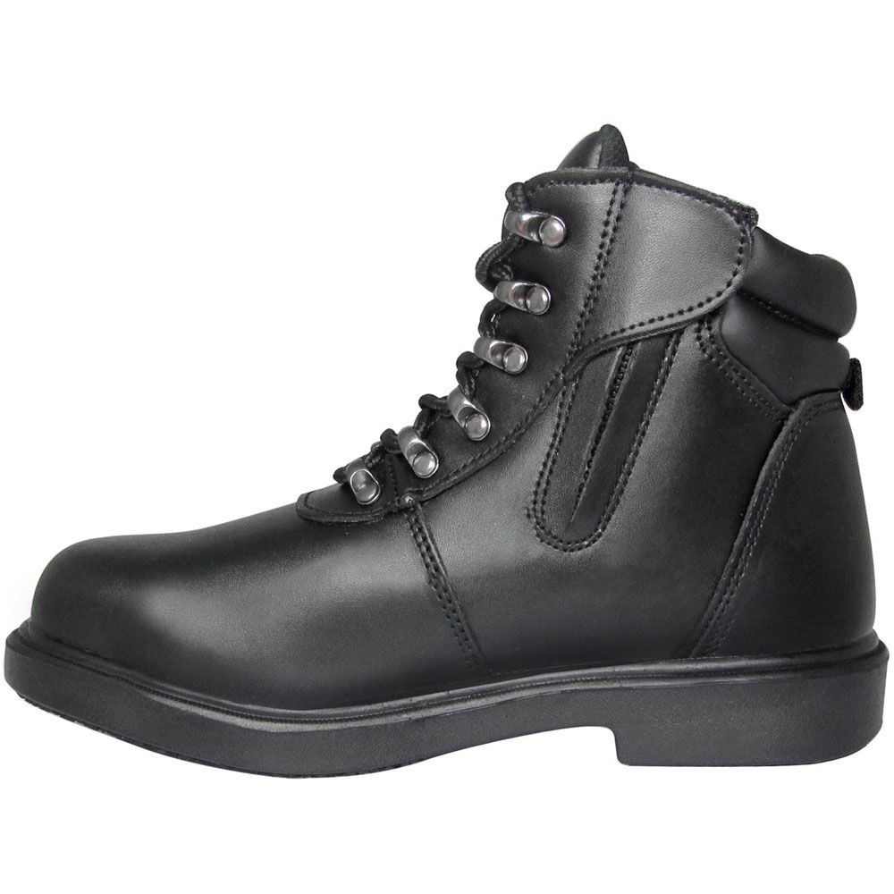 Genuine Grip 7130 Safety Toe Work Boots - Mens Black Back View