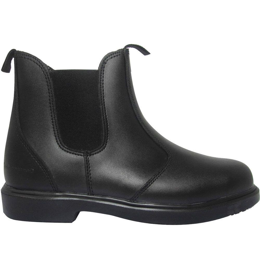 Genuine Grip 7141 Non-Safety Toe Work Boots - Mens Black Side View