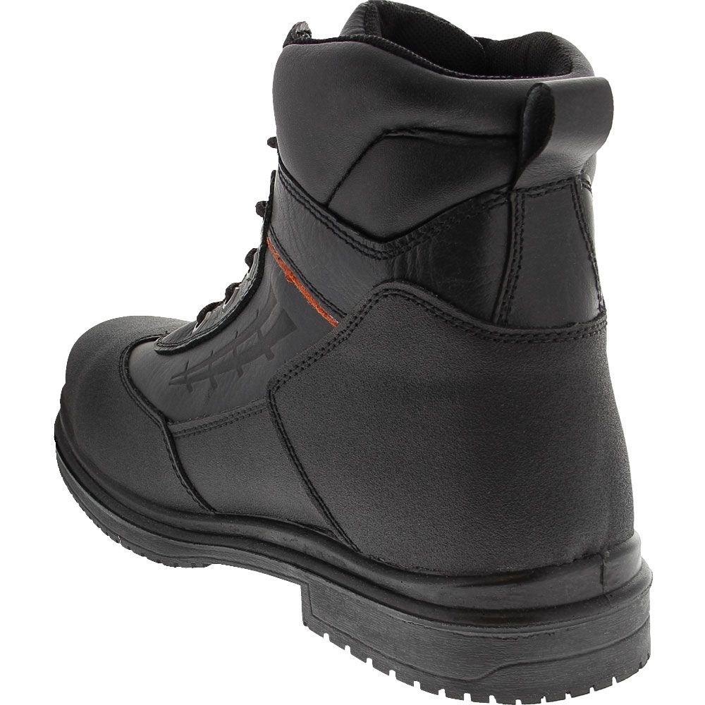 Genuine Grip 7800 Safety Toe Work Boots - Mens Black Back View