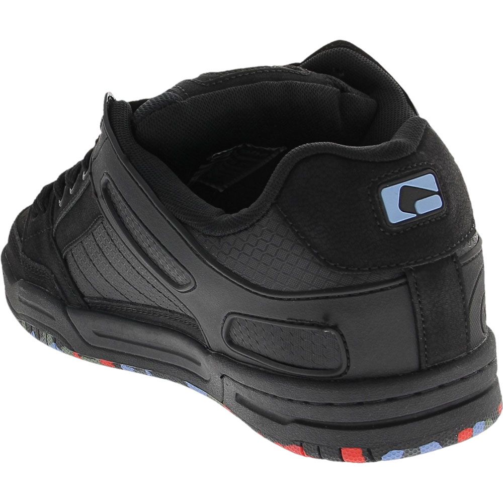 Globe Tilt Skate Shoes - Mens Black Blue Back View