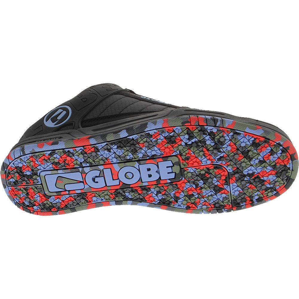 Globe Tilt Skate Shoes - Mens Black Blue Sole View