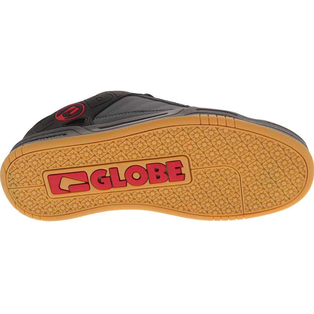 Globe Tilt Skate Shoes - Mens Black Grey Red Sole View