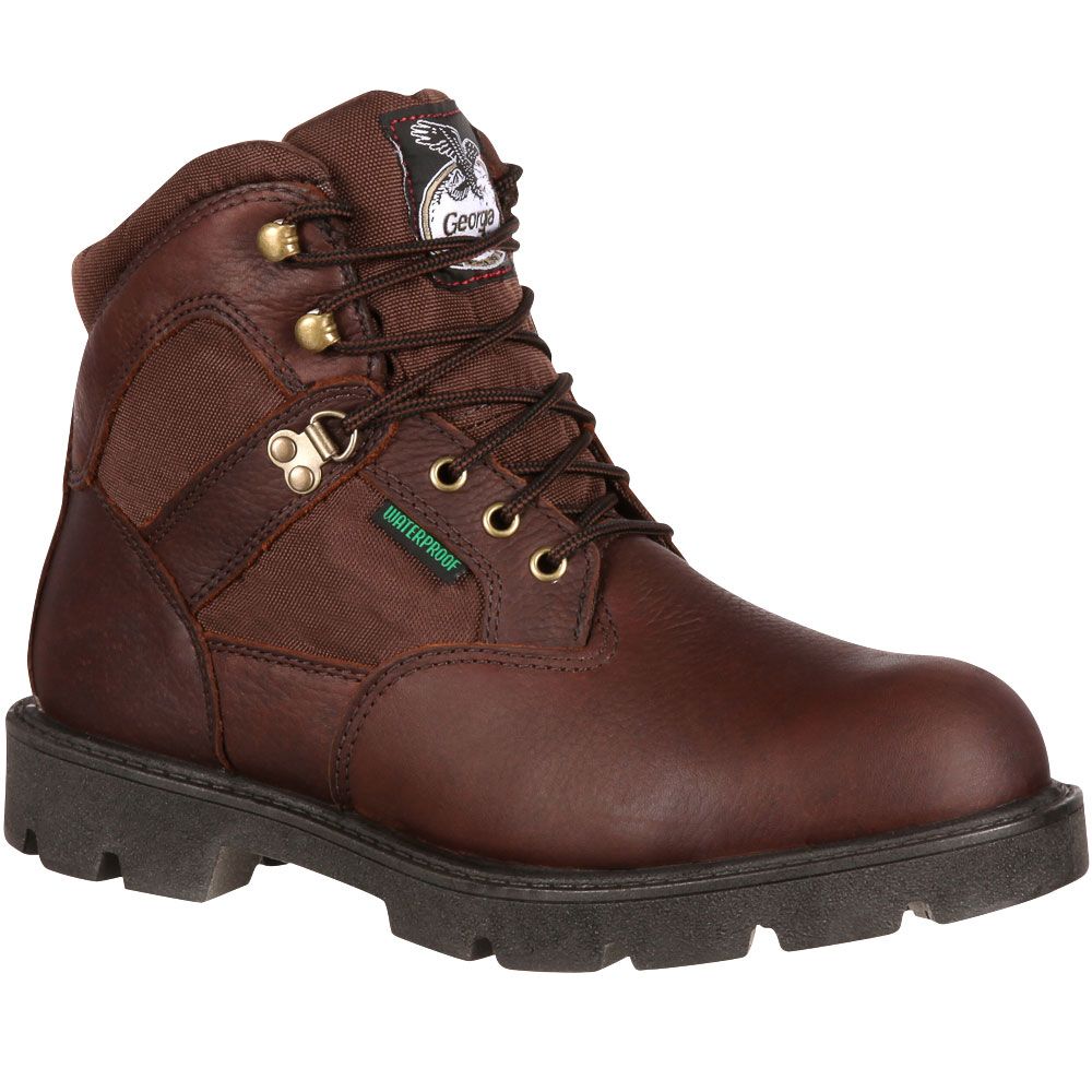 Georgia Boot G106 Non-Safety Toe Work Boots - Mens Brown
