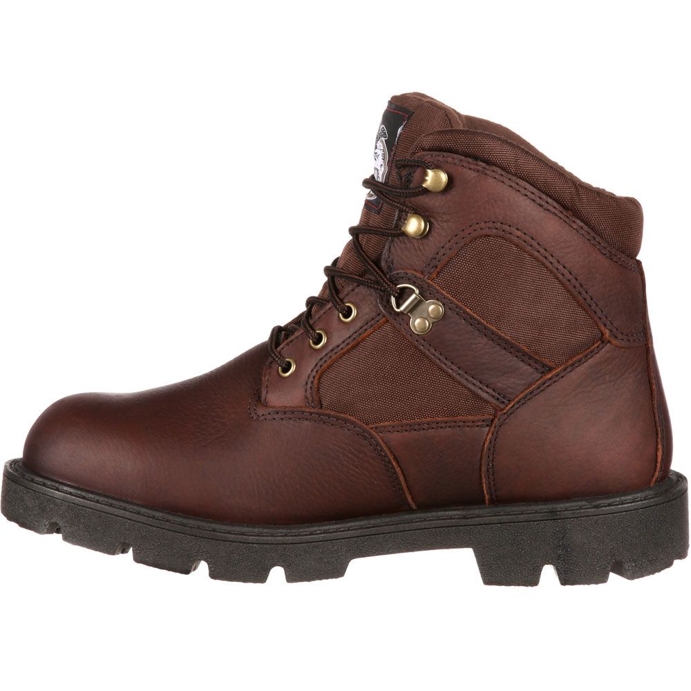 Georgia Boot G106 Non-Safety Toe Work Boots - Mens Brown Back View