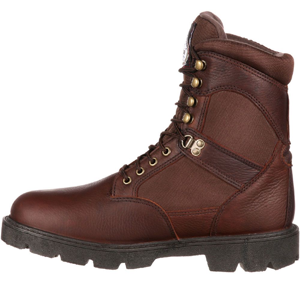 Georgia Boot G107 Safety Toe Work Boots - Mens Brown Back View