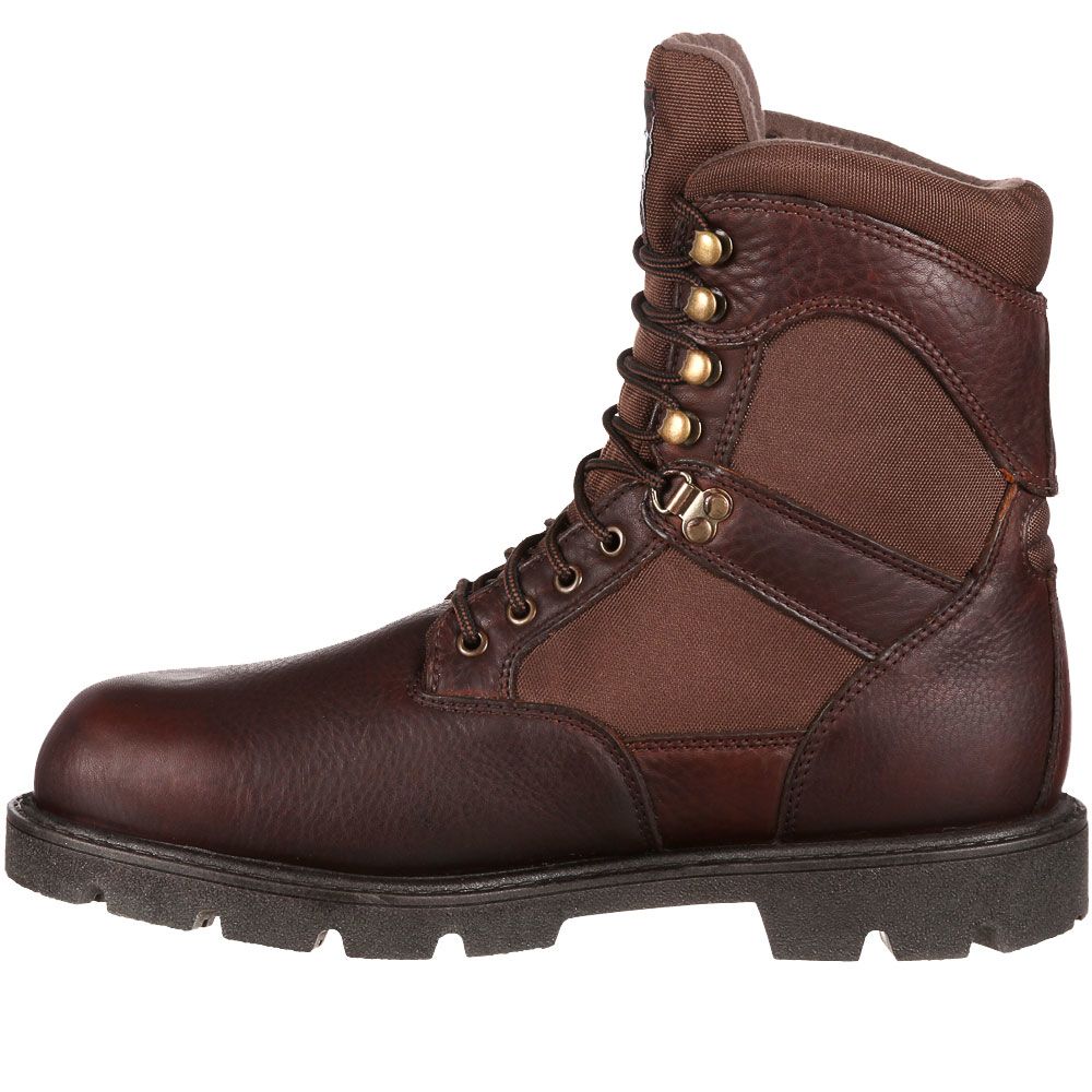 Georgia Boot G109 Non-Safety Toe Work Boots - Mens Brown Back View