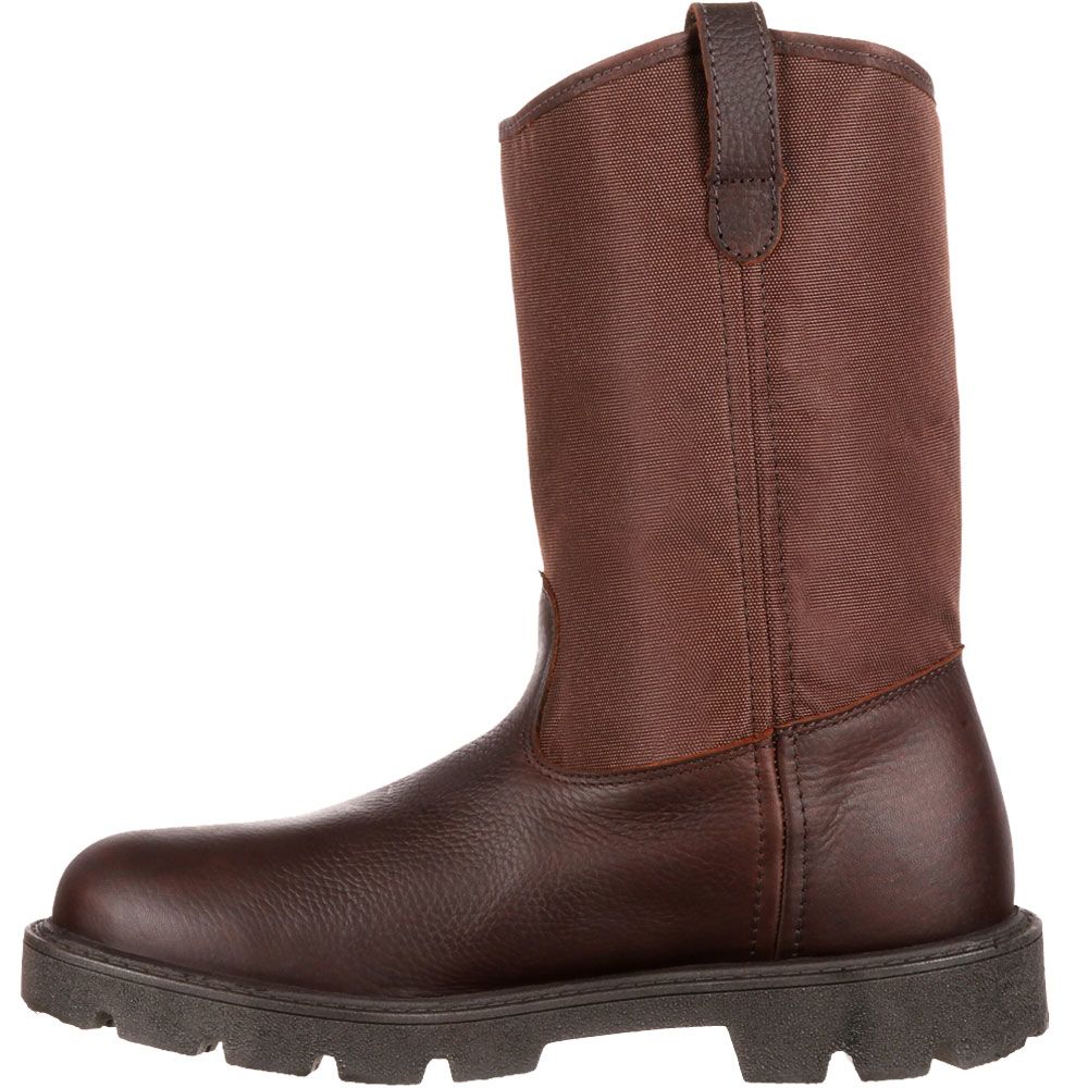 Georgia Boot G113 Non-Safety Toe Work Boots - Mens Brown Back View