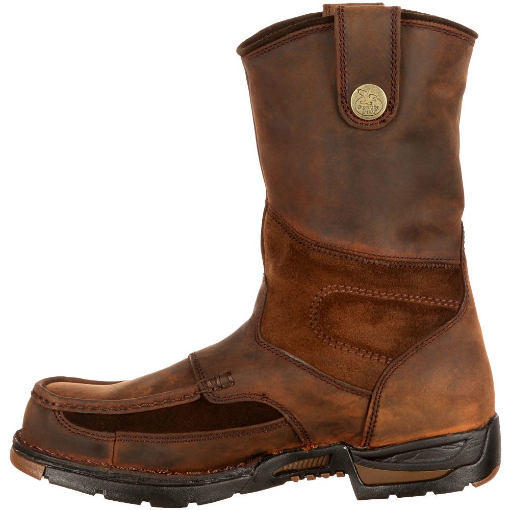 Georgia Boot G4403 Non-Safety Toe Work Boots - Mens Brown Back View