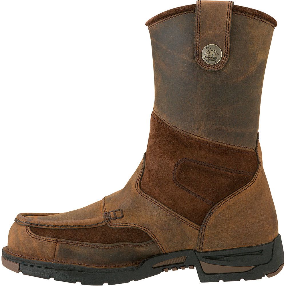 Georgia Boot G4603 Safety Toe Work Boots - Mens Brown Back View