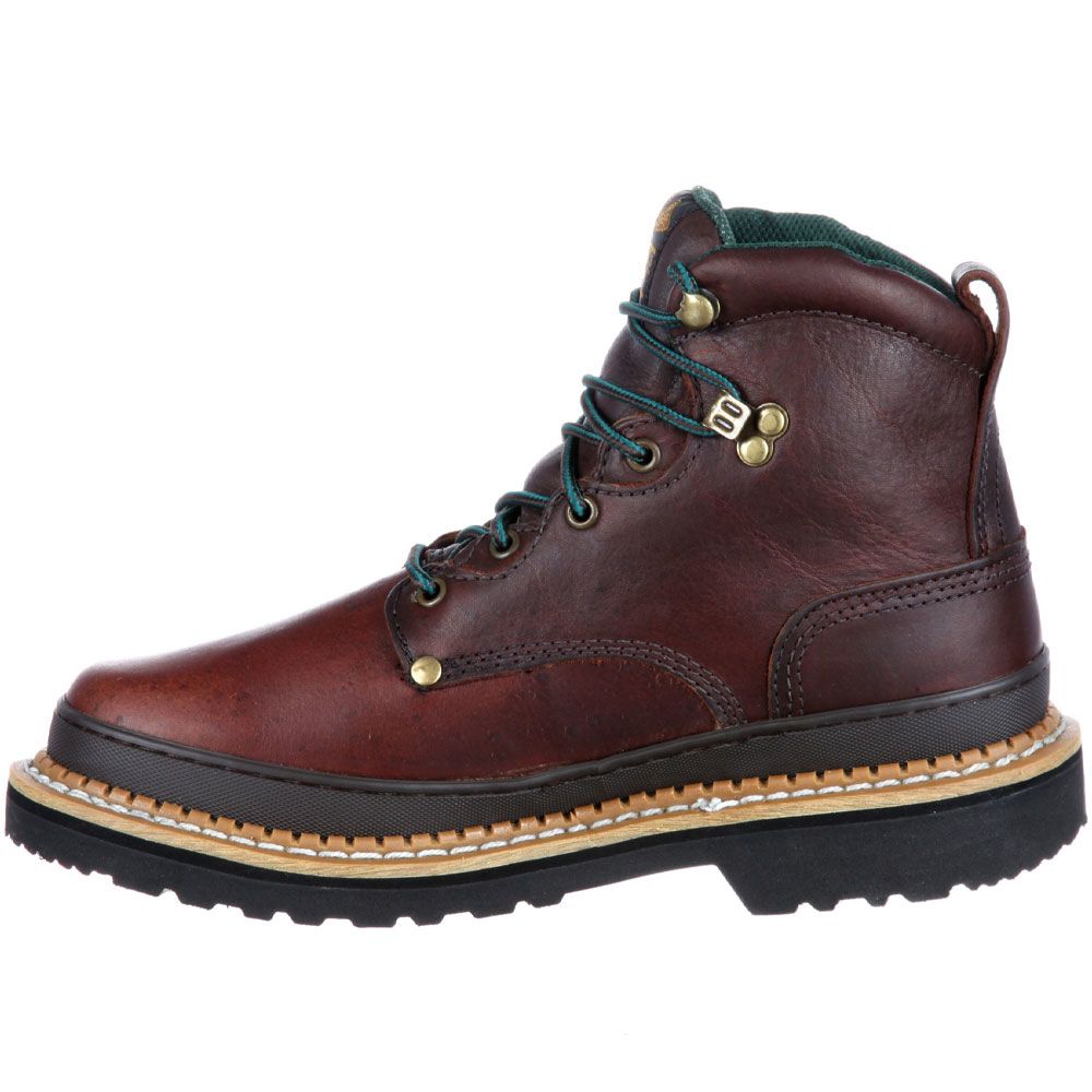 Georgia Boot G6274 Non-Safety Toe Work Boots - Mens Brown Back View