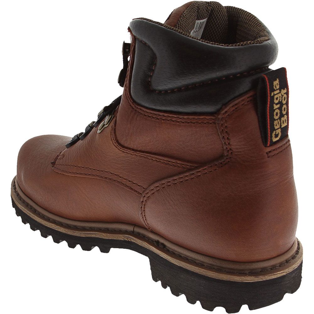 Georgia Boot G6315 Steel Toe Work Boots - Mens Brown Back View