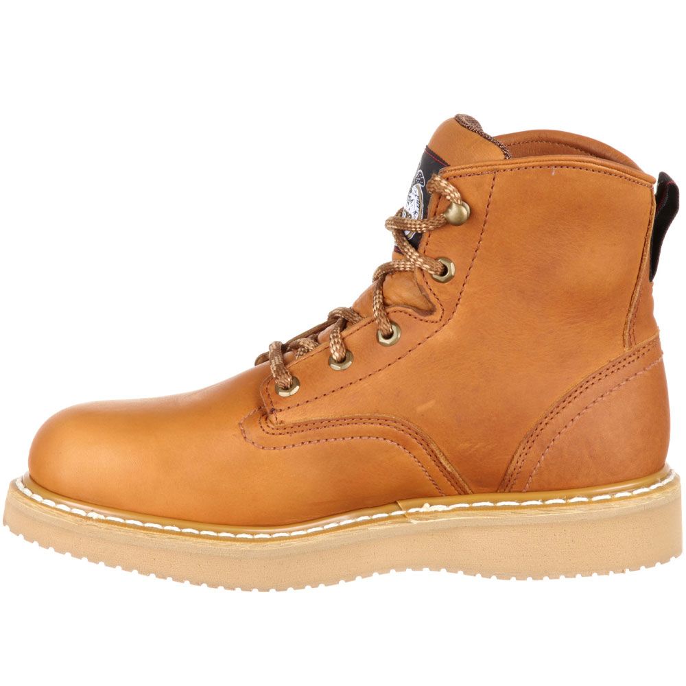 Georgia Boot G6342 Safety Toe Work Boots - Mens Barracuda Gold Back View