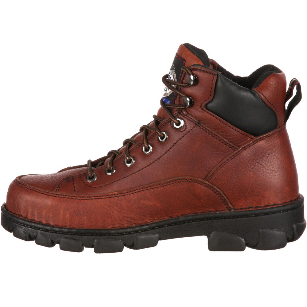 Georgia Boot G6395 Safety Toe Work Boots - Mens Brown Back View