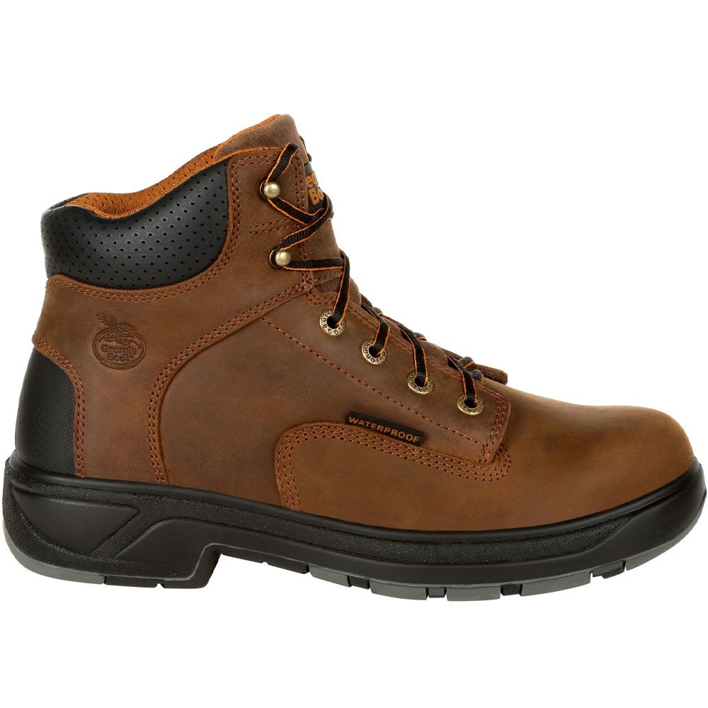 Georgia Boot G6544 Non-Safety Toe Work Boots - Mens Brown Side View