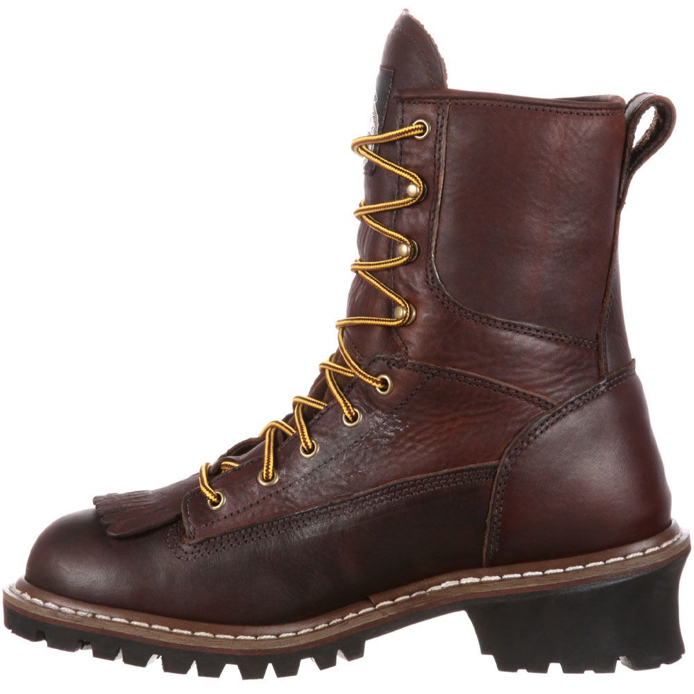 Georgia Boot G7113 Non-Safety Toe Work Boots - Mens Chocolate Back View
