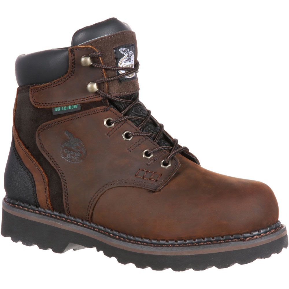 Georgia Boot G7134 Non-Safety Toe Work Boots - Mens Dark Brown