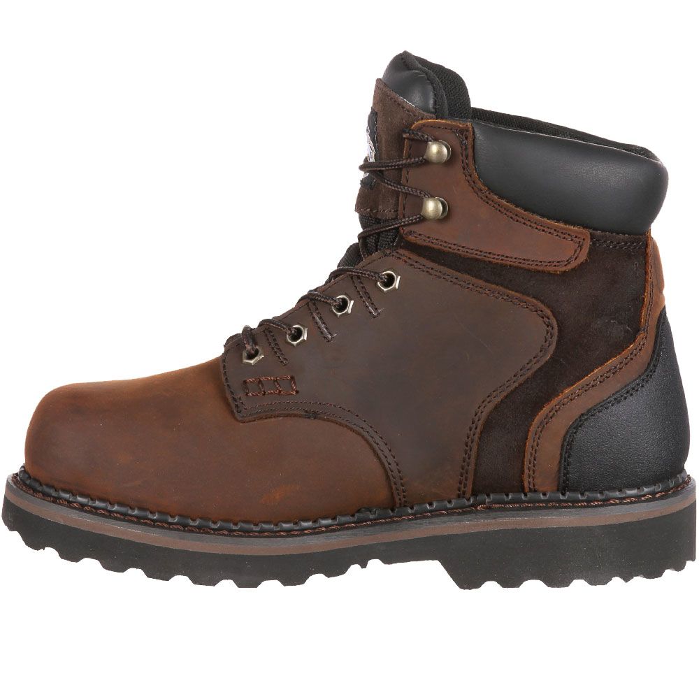 Georgia Boot G7334 Safety Toe Work Boots - Mens Brown Back View