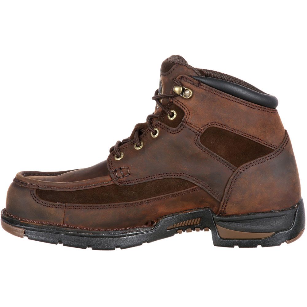 Georgia Boot G7403 Non-Safety Toe Work Boots - Mens Brown Back View