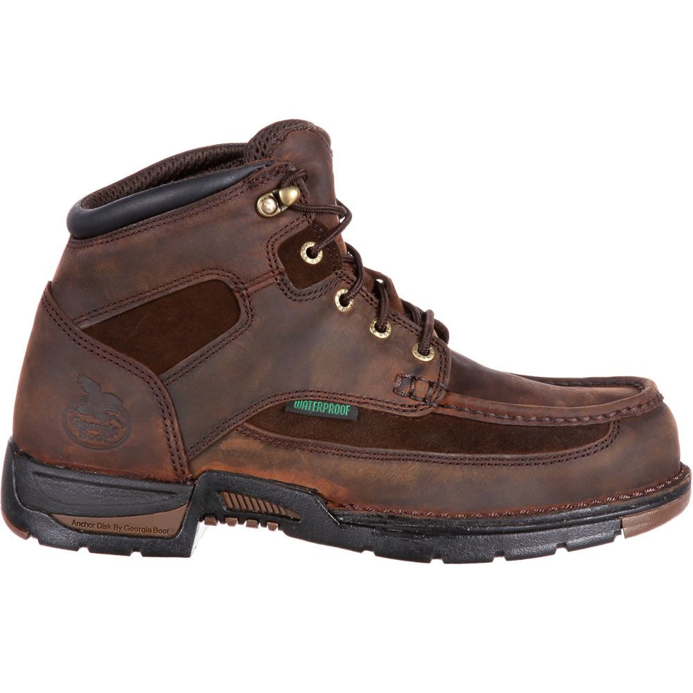 Georgia Boot G7603 Safety Toe Work Boots - Mens Brown Side View