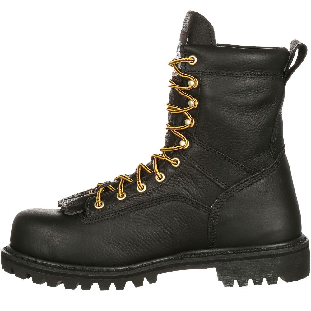Georgia Boot G8010 Non-Safety Toe Work Boots - Mens Black Back View