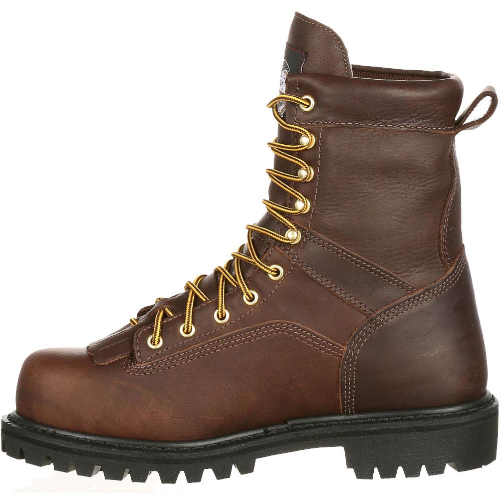 Georgia Boot G8041 Non-Safety Toe Work Boots - Mens Chocolate Back View