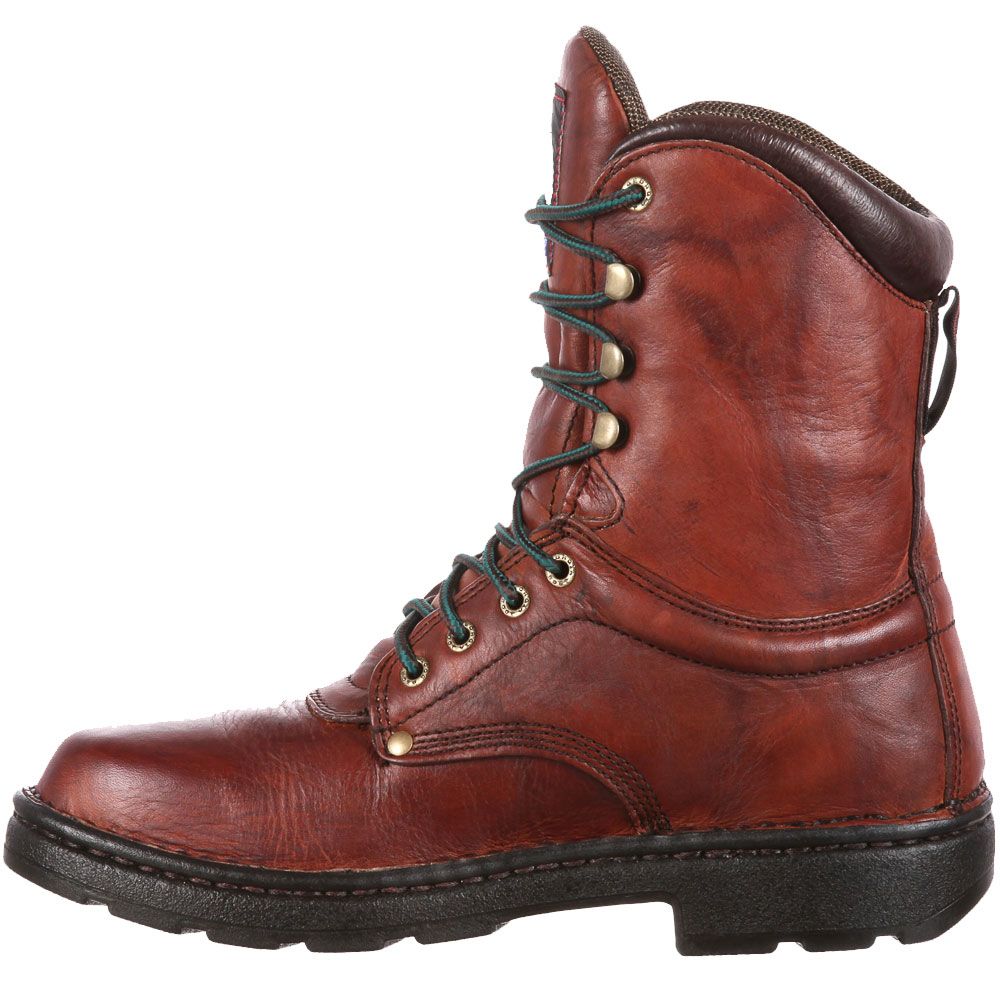 Georgia Boot G8083 Non-Safety Toe Work Boots - Mens Brown Back View